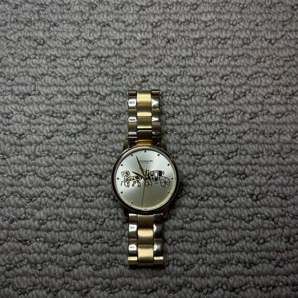 Coach Gold and Silver Watch